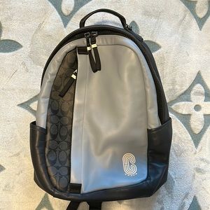 Authentic leather Coach backpack